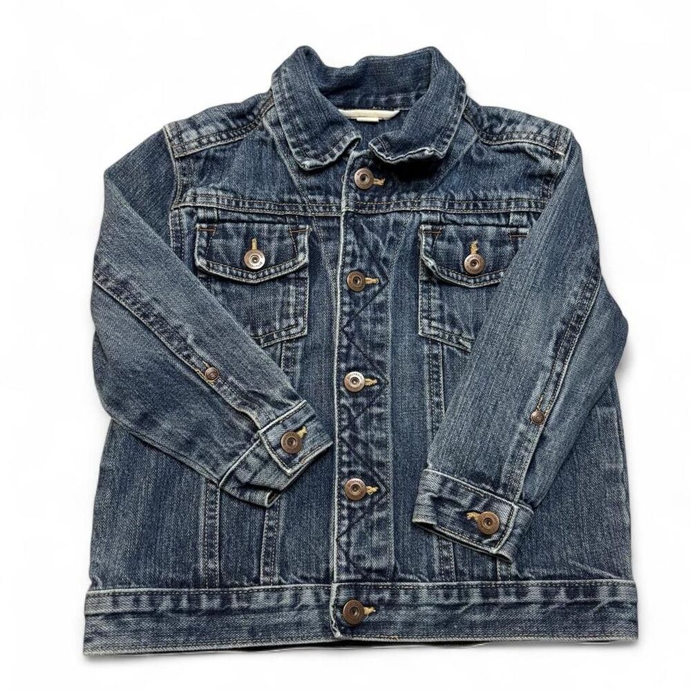 Oshkosh Genuine Kids 3T Denim Jacket Kids Blue Jean Jacket Button Front